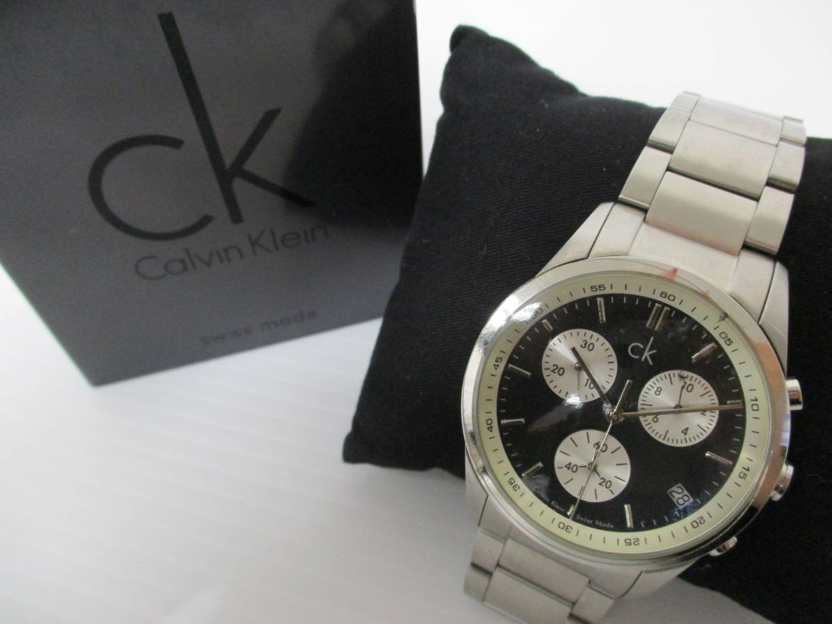 7-140】Calvin Klein カルバンクライン K22371 クロノグラフ クォーツ 