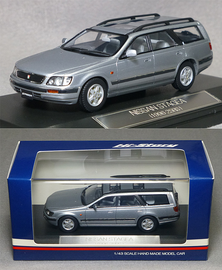 驚きの破格値，最新作 日産ステージア 25RS 1996 ソニックシルバー 1/43スケール HI-Story製 品番HS018 08(乗用車)｜売買されたオークション情報、yahooの商品情報をアーカイブ公開 - オークファン 乗用車