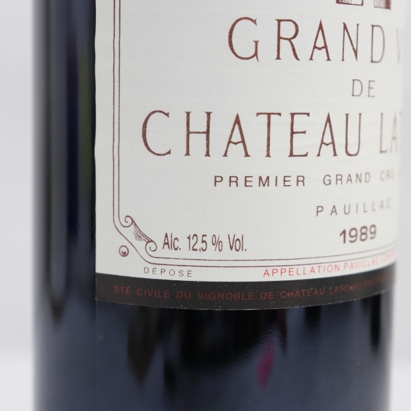 CHATEAU LATOUR（シャトー ラトゥール）1989 12.5％ 750ml F22G070029