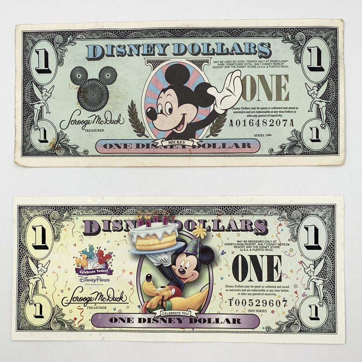 ディズニー ドル紙幣 Disney アメリカ ミッキー ONE Disney DOLLAR