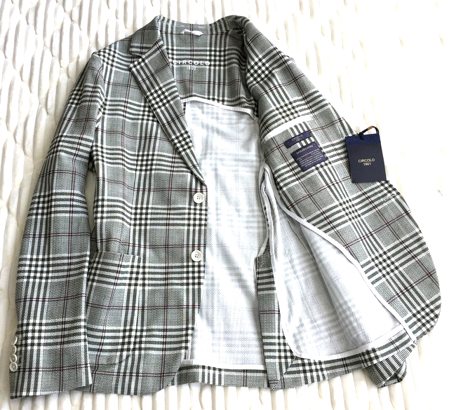  CIRCOLO 1901 チルコロ 1901 テーラードジャケット 52 L程度 背抜き ストレッチ カーキ色 カジュアル メンズ パンツにも(Lサイズ)｜売買されたオークション情報、yahooの商品情報をアーカイブ公開 - Lサイズ