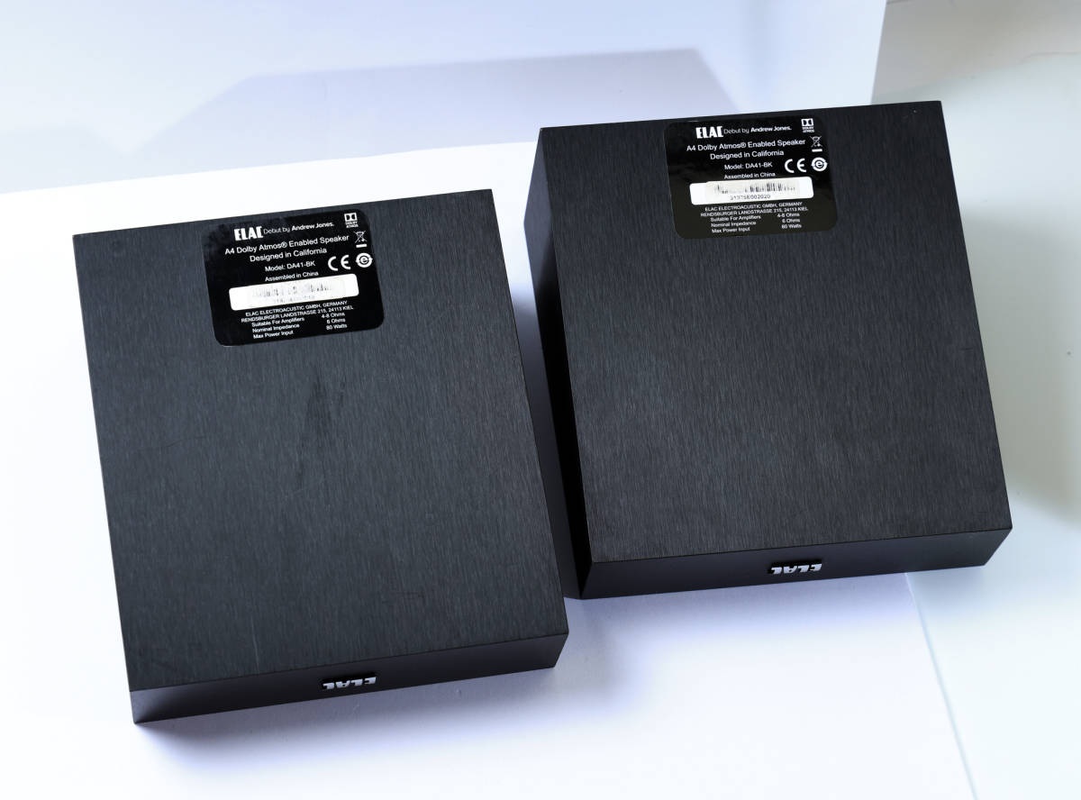 ELAC a4 スピーカー ブラック仕上げ 【公式通販】