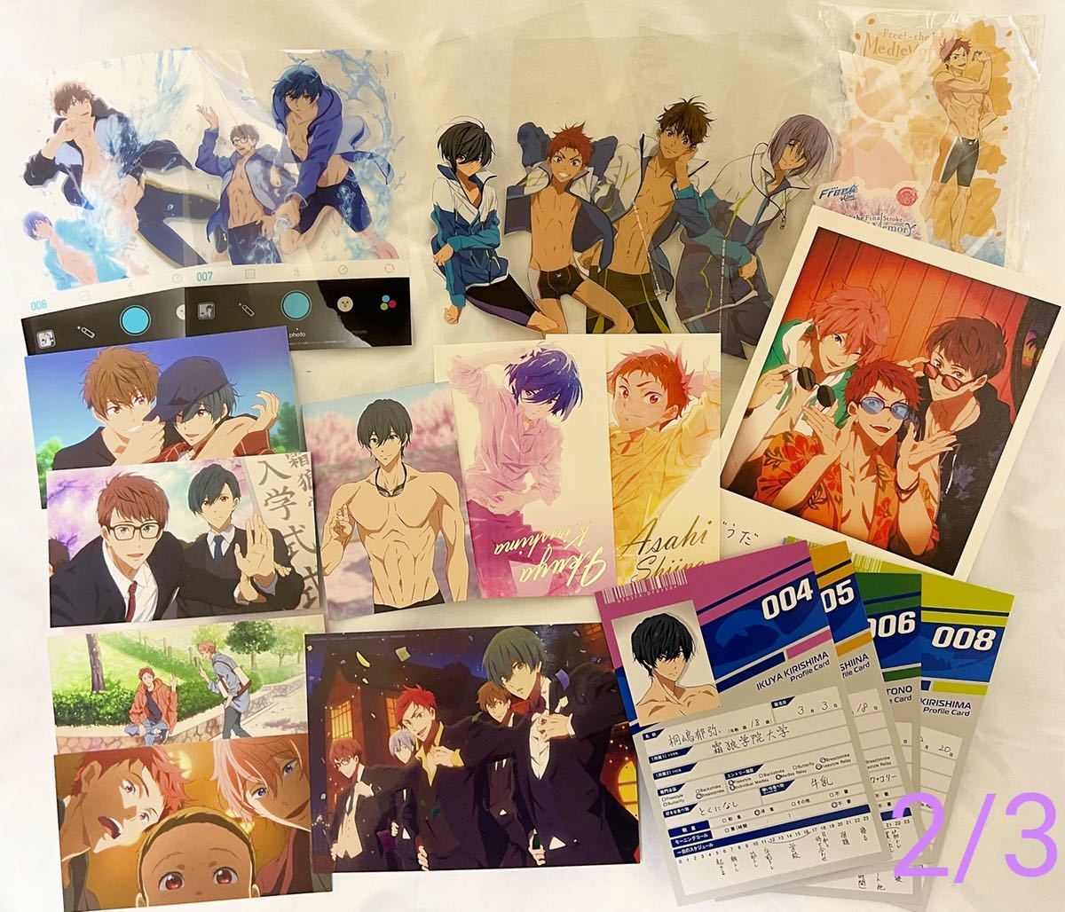 超特価】Free!桐嶋郁弥セット クリアファイル ポストカード バック 