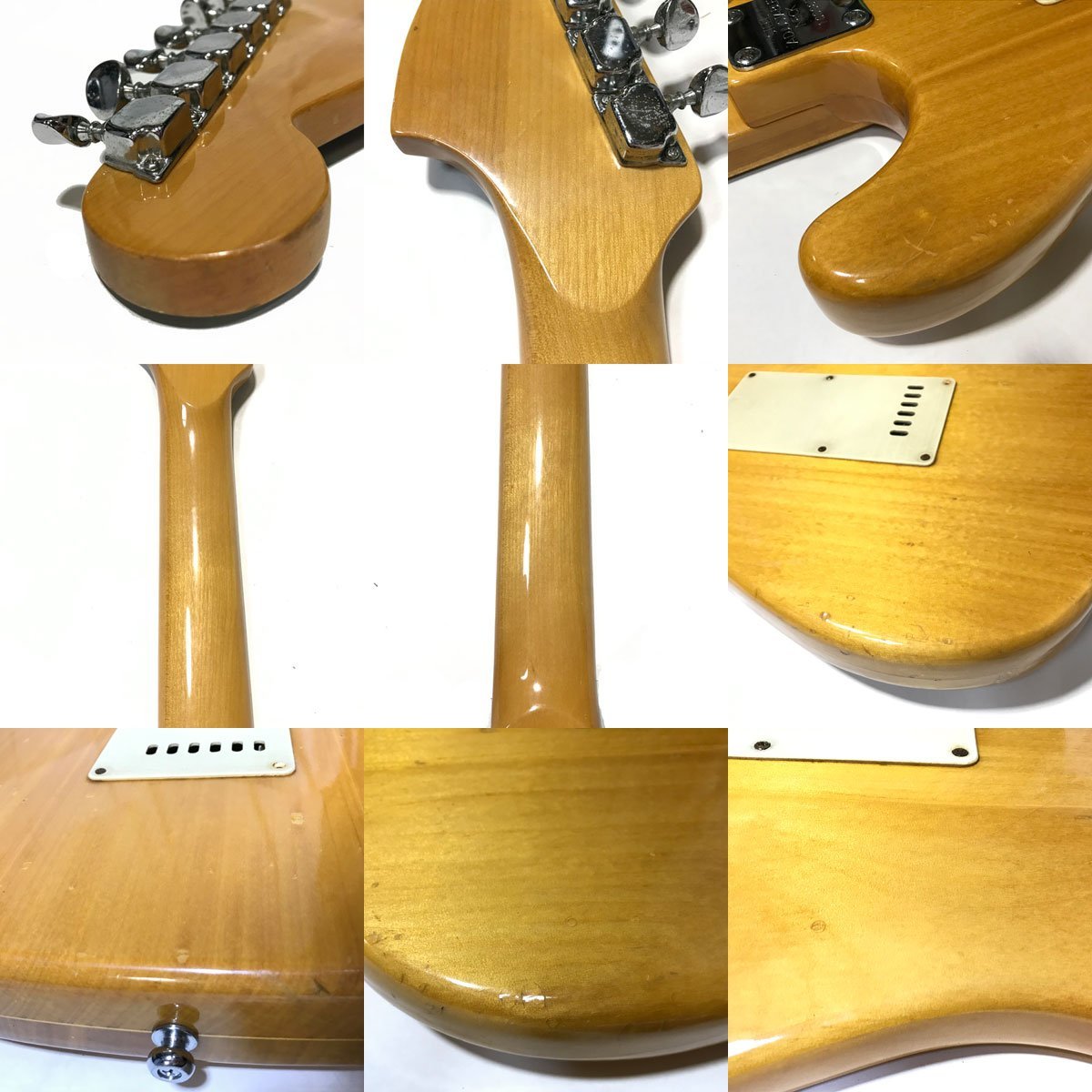 ストラトタイプ メーカー不明 エレキギター TYPE ST ピンク系 マツモク