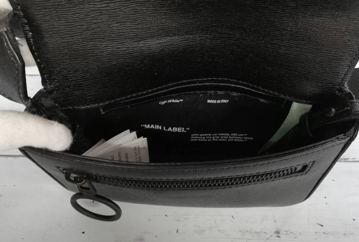 19AW] OFF WHITE オフホワイト MEN CROSS BODY FLAP クロスボディ