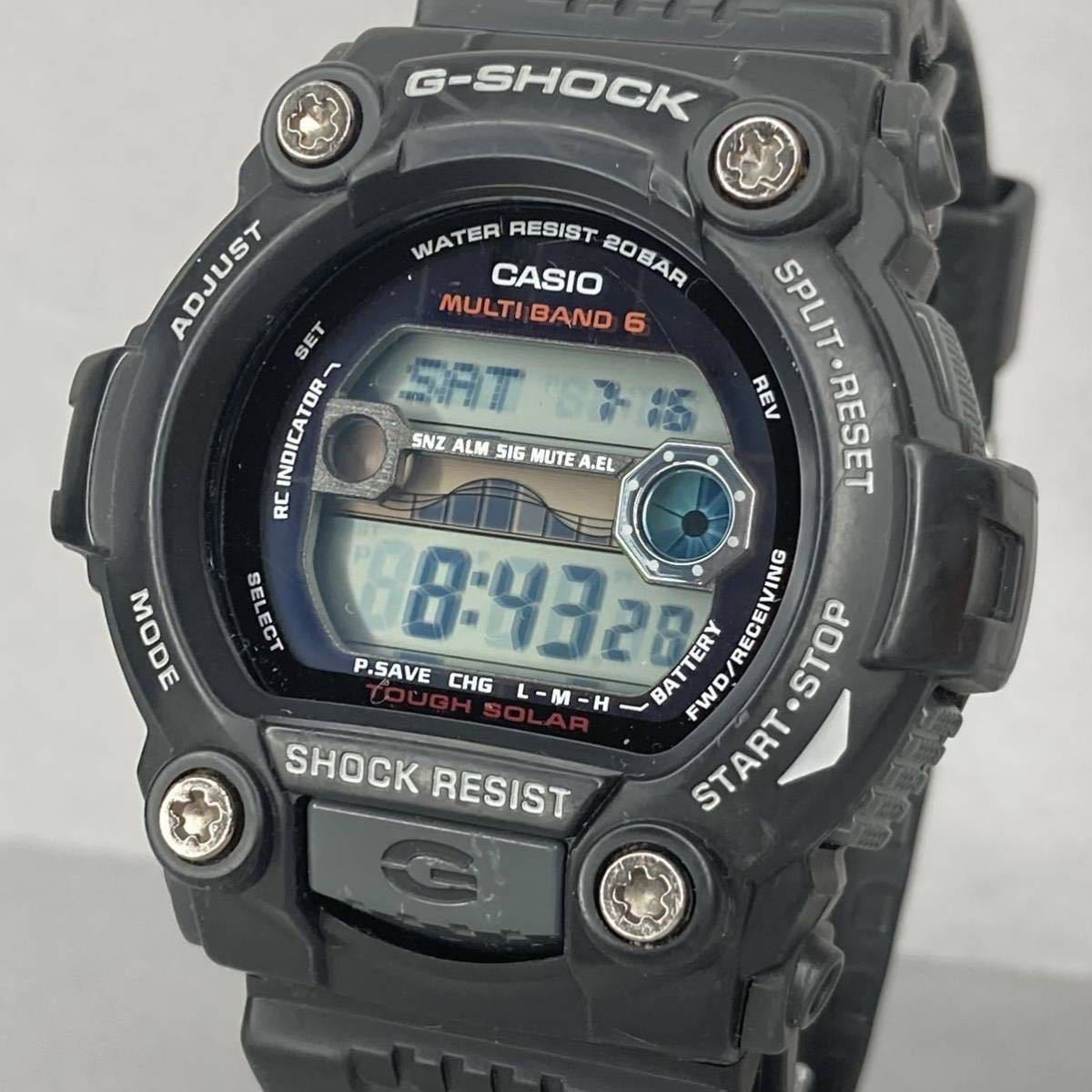 極美品 CASIO G-SHOCK GW-7900-1JF タフソーラー 電波受信 電波 