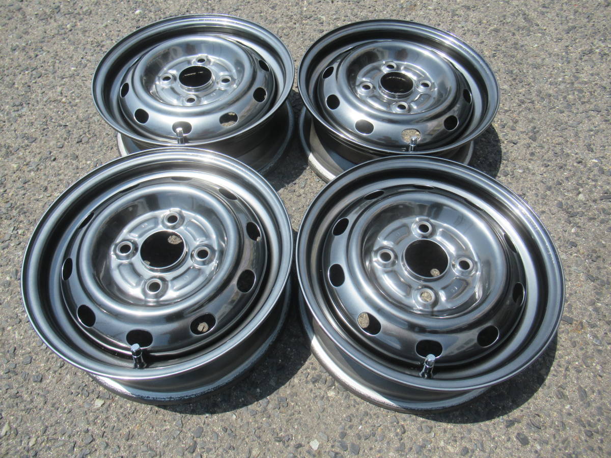 【お買い得，SALE】 ホイール ダイハツ純正 スチールホイール 鉄チン 12インチ ハイパーブラック 4J+40 100 4H 54&phi; ハイゼット ミラ エッセ等(純正品)｜売買されたオークション情報、yahooの商品情報をアーカイブ 4穴