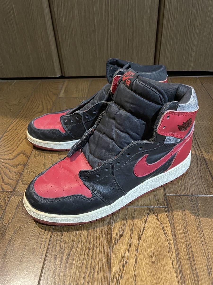 AIR JORDAN エアジョーダン1 ブレッド23.5センチ US5.5Y 復刻94年NIKE  