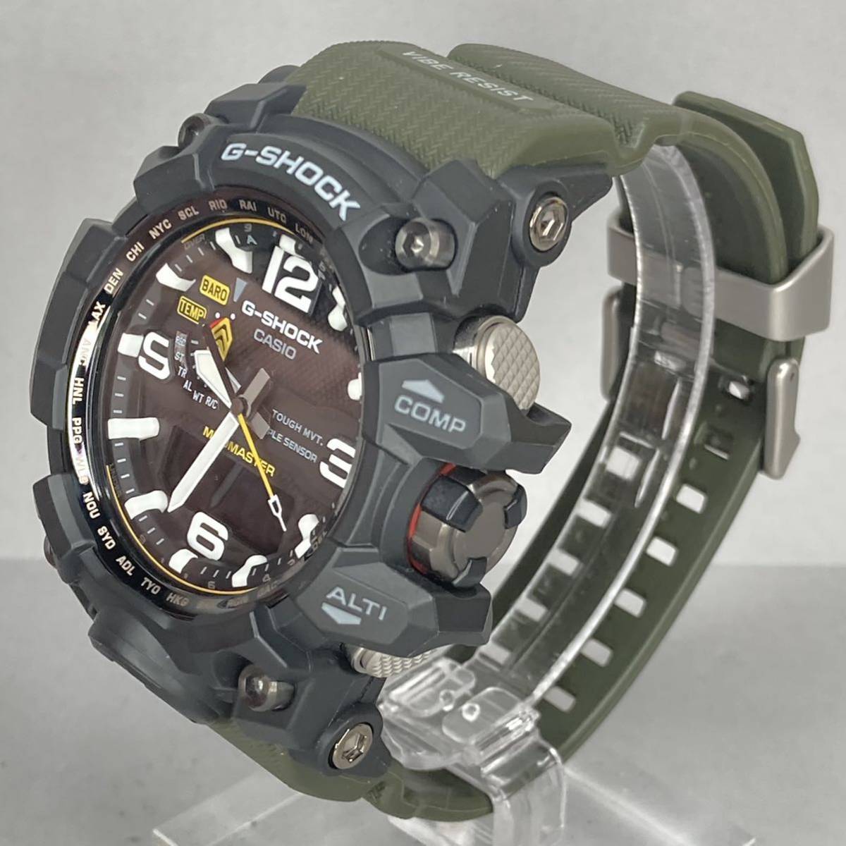 極美品 箱説タグ付G-SHOCK GWG-1000 マッドマスター 電波ソーラー