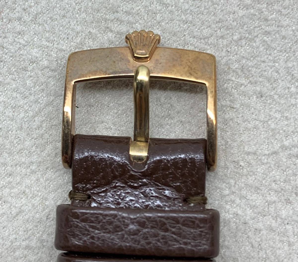 ロレックス 純正 革ベルト 20mm 尾錠16mm 茶色(ベルト、ブレスレット