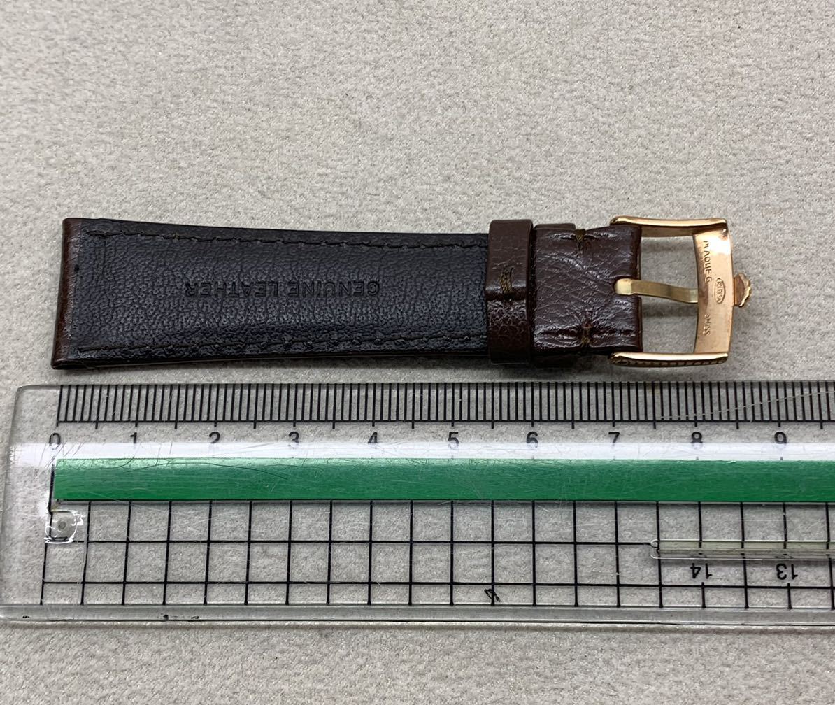 ロレックス 純正 革ベルト 20mm 尾錠16mm 茶色(ベルト、ブレスレット