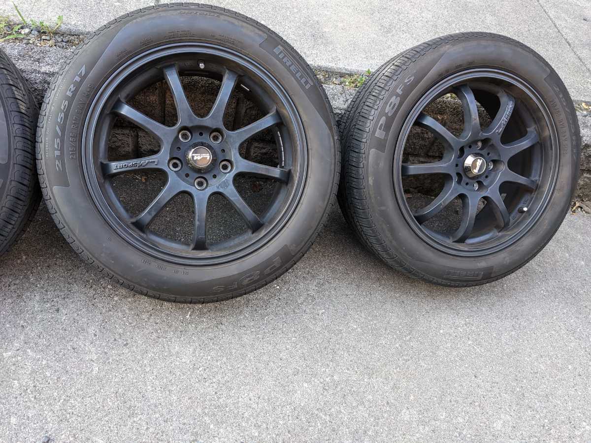 LMSPORT LMスポーツ17インチホイールタイヤ4本セット タイヤ2019年製