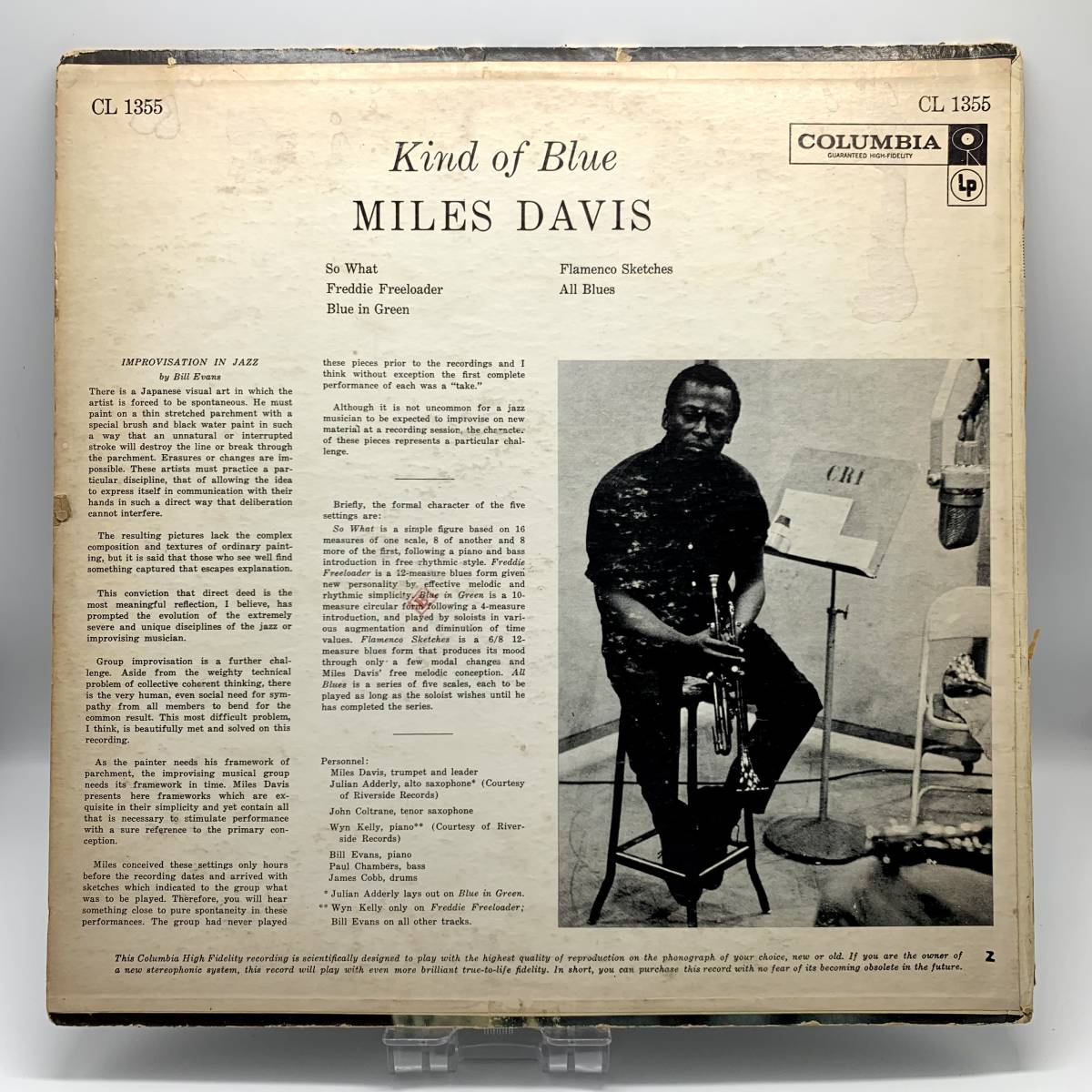 オリジナル 初回誤植ラベル】KIND OF BLUE Miles Davis 深溝 6EYE