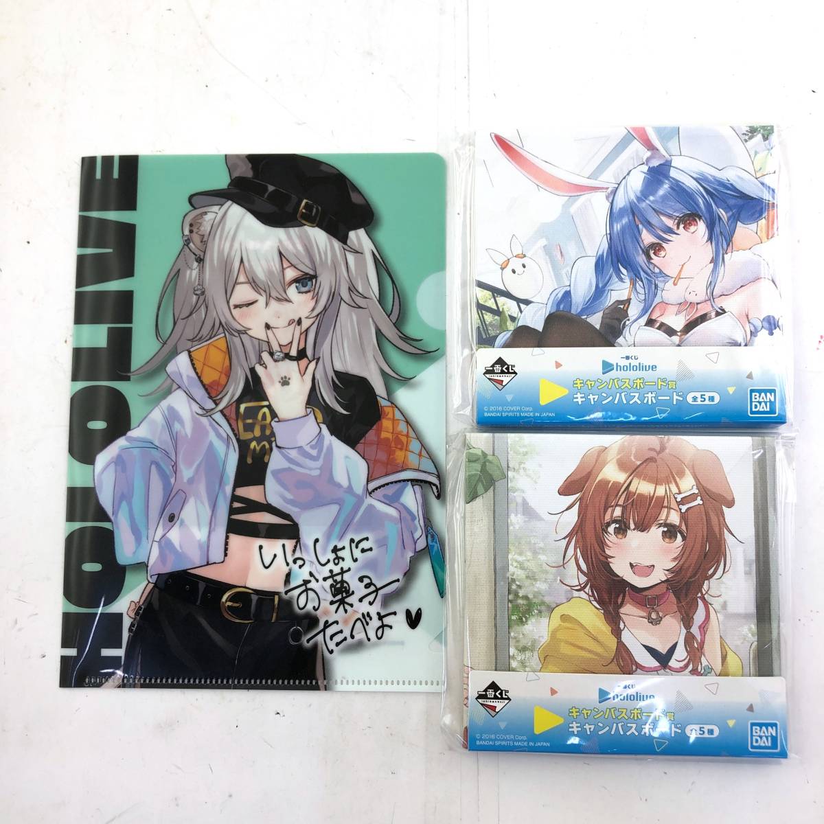 ホロライブ 一番くじ 宝鐘マリン 星街すいせい、兎田ぺこら、宝鐘 