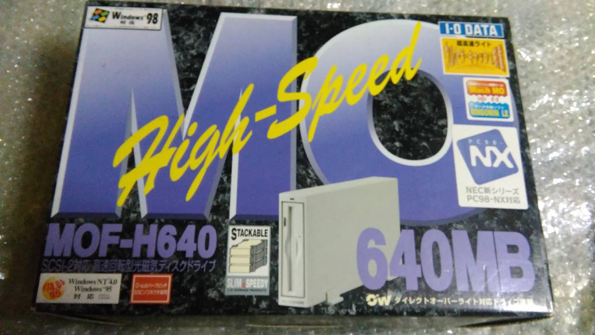 MOドライブ ノートSCSI MO カード付き Logitec製品内蔵型MOドライブ
