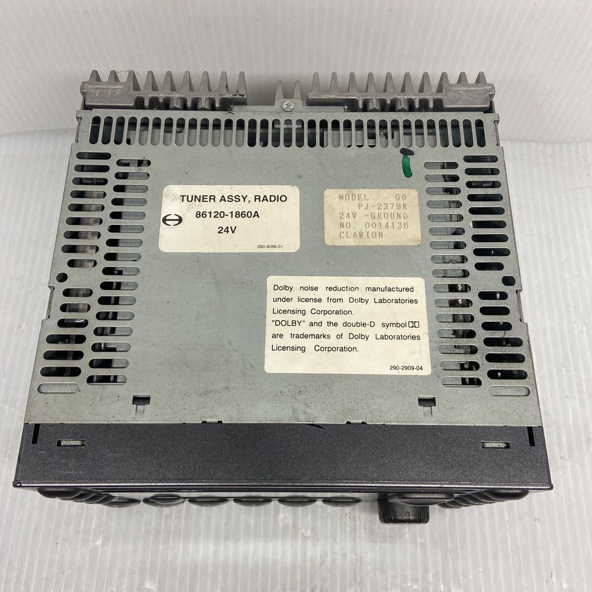 日野純正 CD カセット オーディオデッキ 24V 86120-1860A トラック用