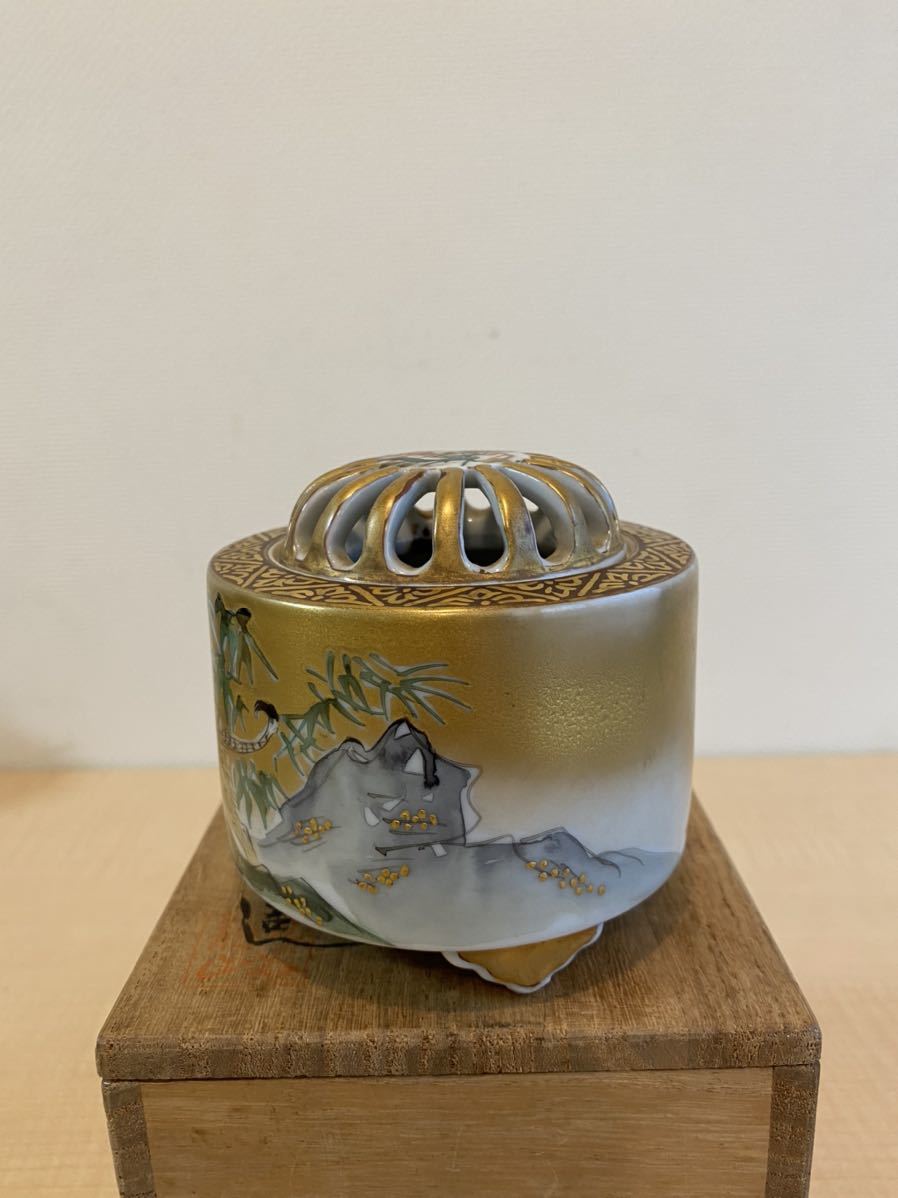 香道具 煎茶道具 九谷焼 香炉 装飾品 置物 金彩 急須 茶器セット