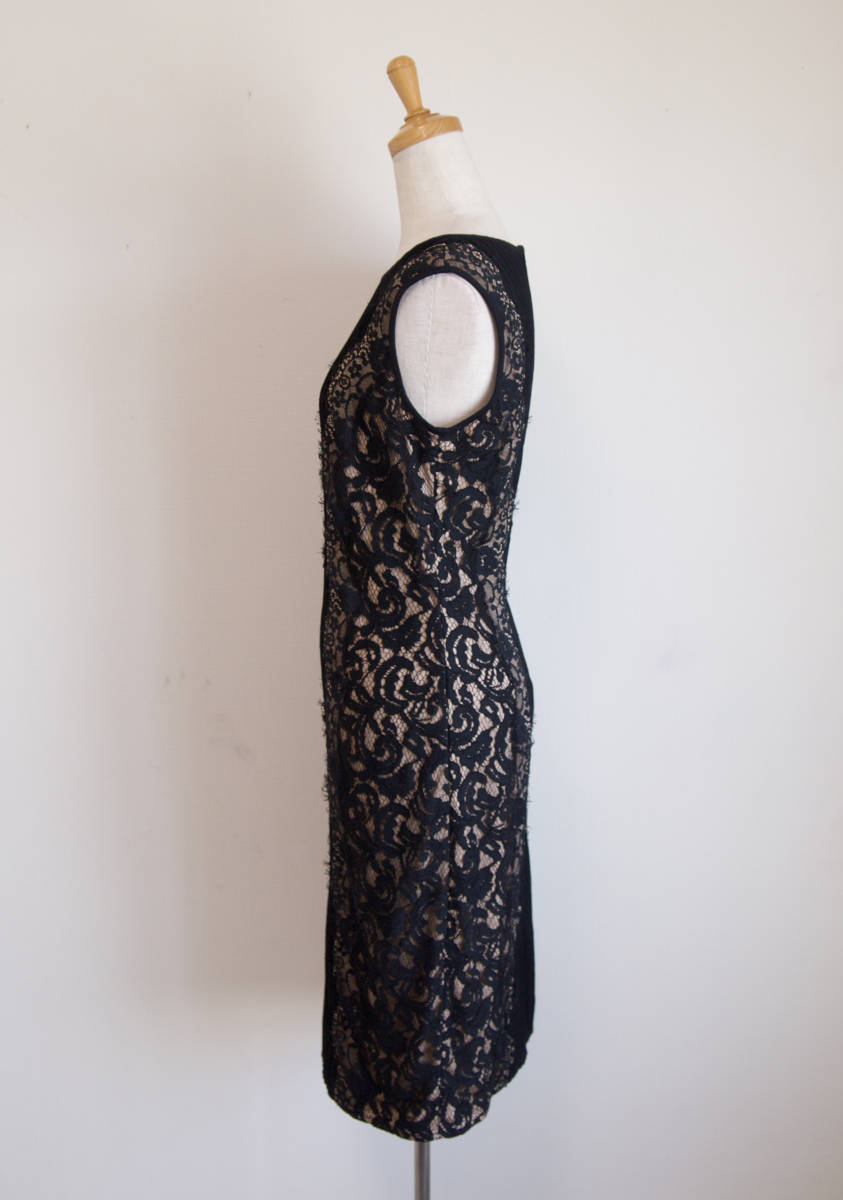 TADASHI SHOJI　タダシショージ　BLACK & BEIGE　ワンピース　「M 」/ １１号程度