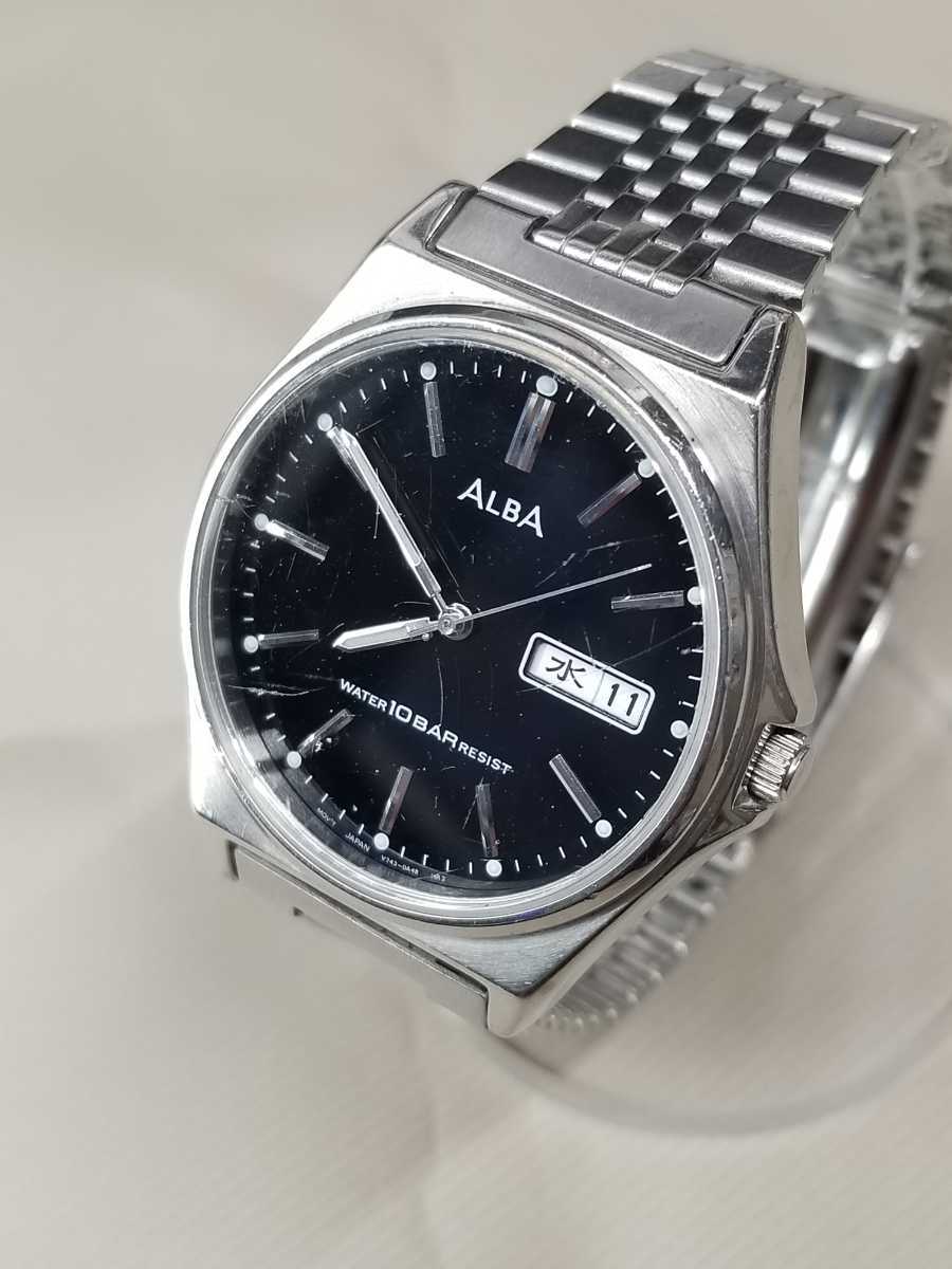 稼働品 SEIKO ALBA V743-0A20 メンズ腕時計 セイコー 2026年最新Yahoo 