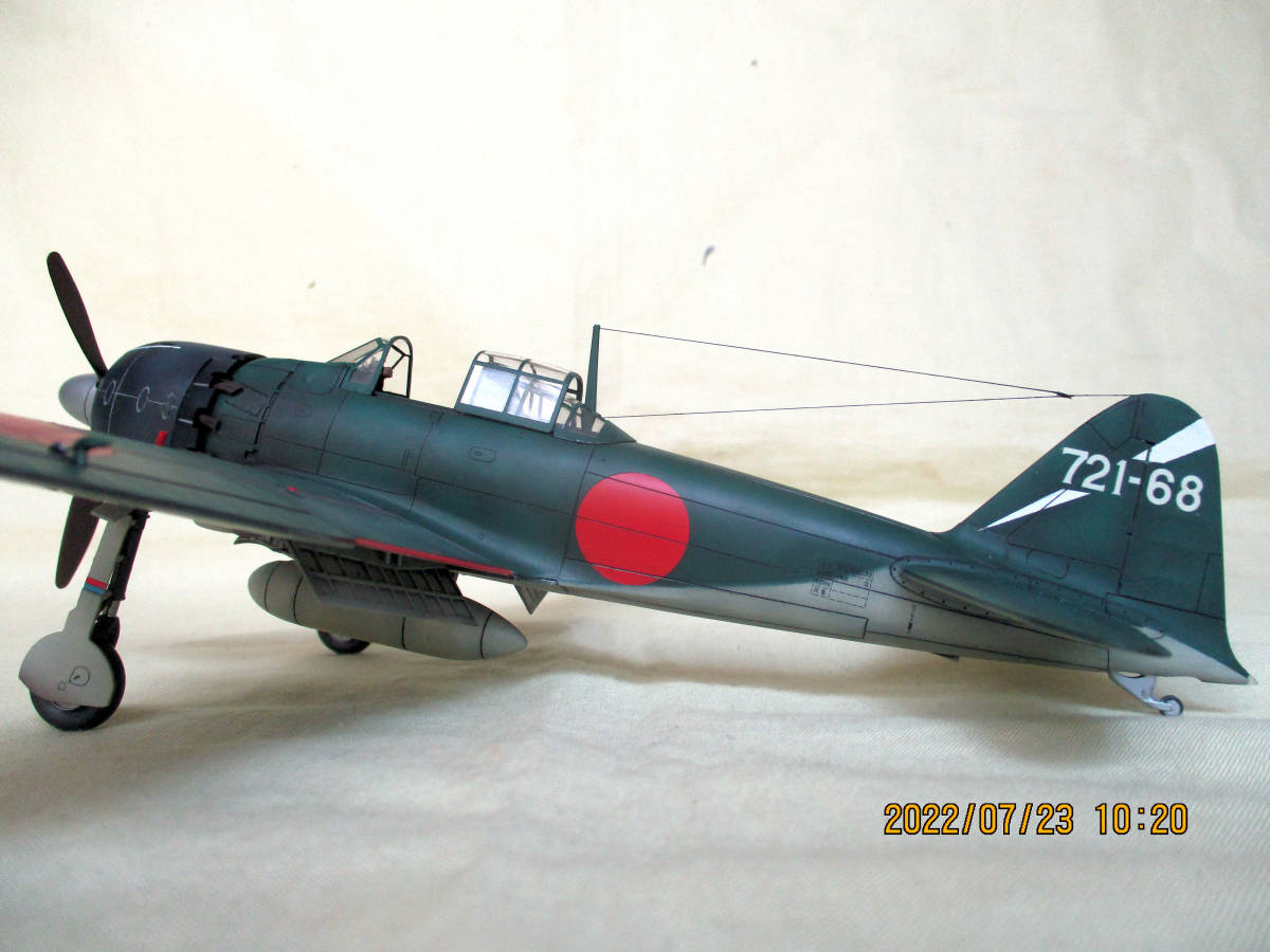 完成品 1／48 零戦52型丙 ” 第721航空隊（神雷部隊）(日本