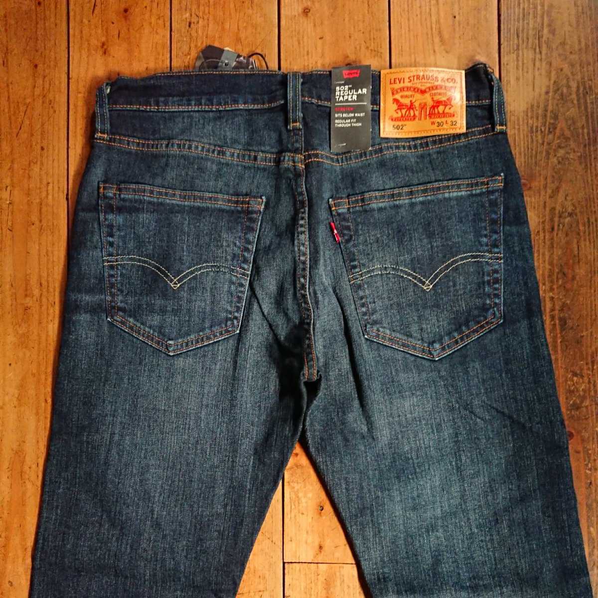 0 リーバイス Levi's 新品未使用品 新品未使用タグ付Levis リーバイス502(TM) 新品 未使用 タグ付 Levi's 502 リーバイス 30×32(ウエスト78股下79)色落加工 ストレッチ素材 セルビッチデニム 日本製 デニムパンツ