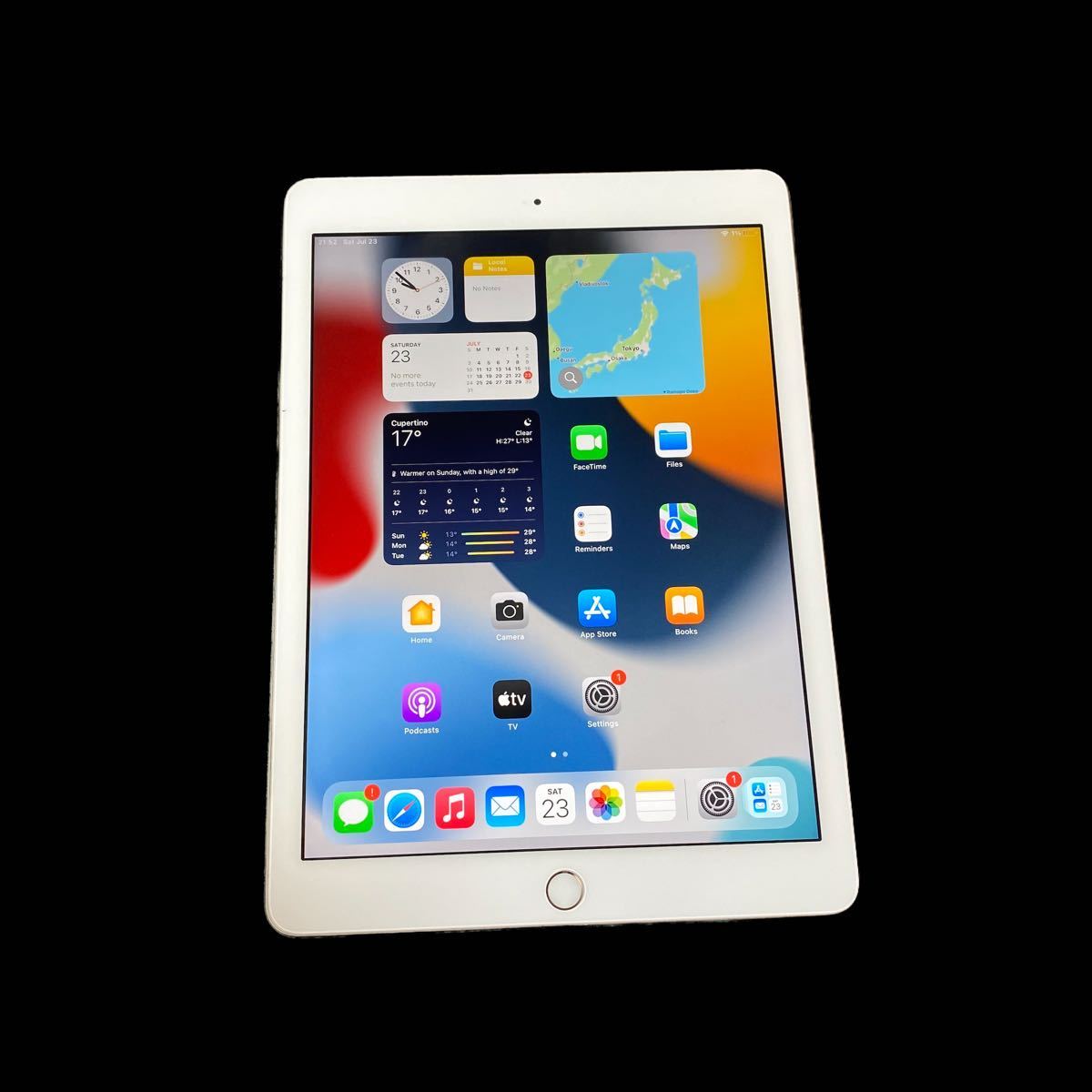 △Apple iPad 第6世代 128GB Wi-Fi スペースグレイ 動作品 Apple iPad