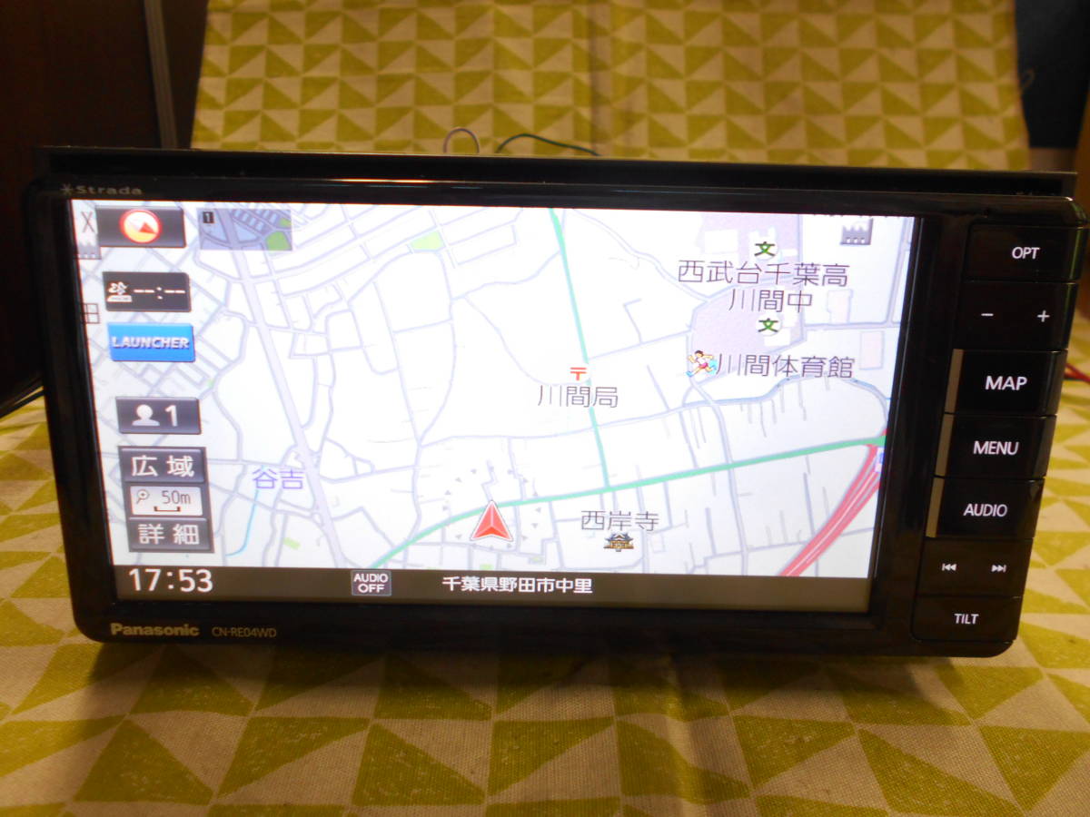 Panasonic CN-RA04D カーナビ Bluetooth 地図2017 ふ-111 ☆パナソニック CN-RE04WD☆2017年地図 メモリーナビ フルセグ