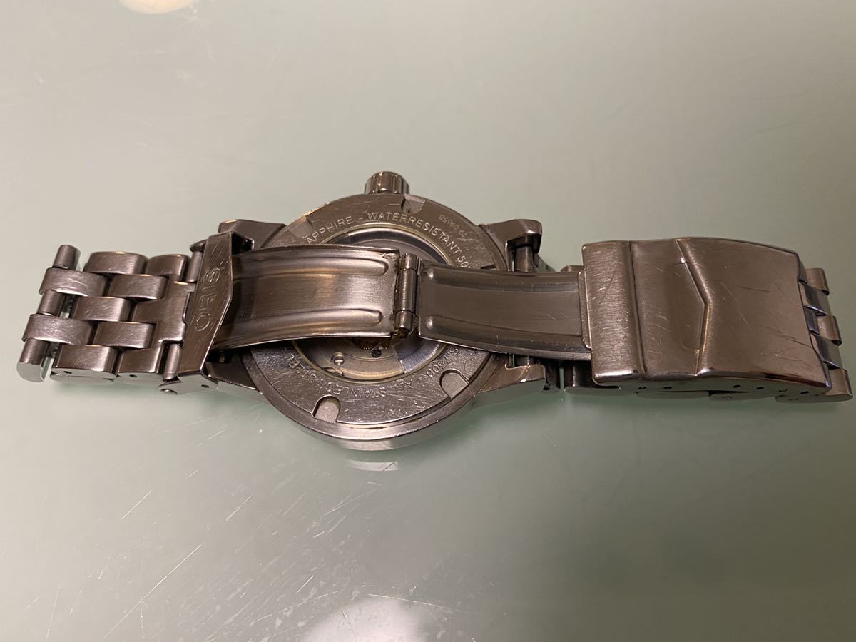 未稼働】オリス 自動巻き 腕時計 ORIS SWISS 7500 ALLSTAINLESS STEEL 