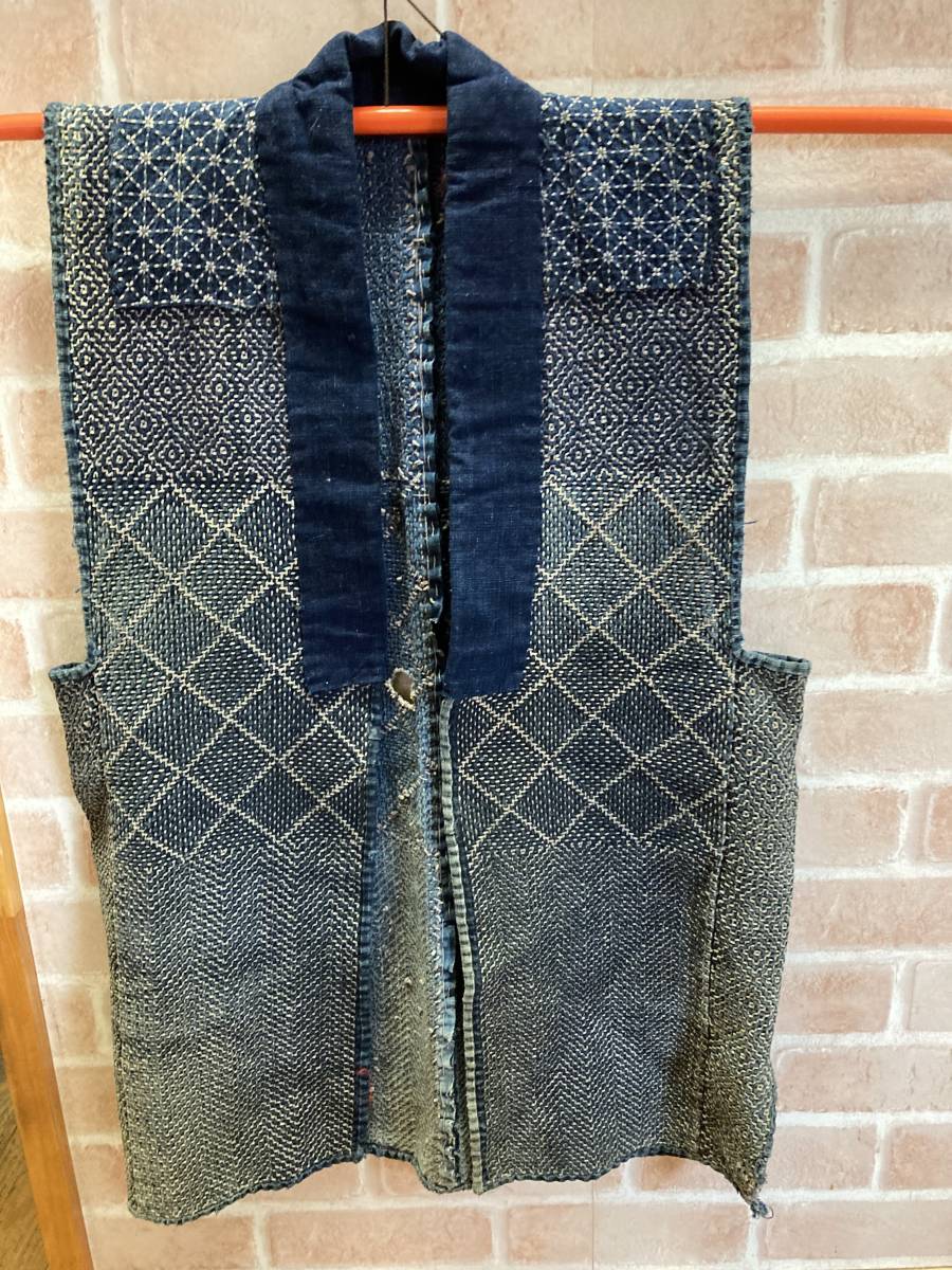 刺し子半纏 刺し子半纏 | 火消半纏 Denim Hanten 藍染め裂織り