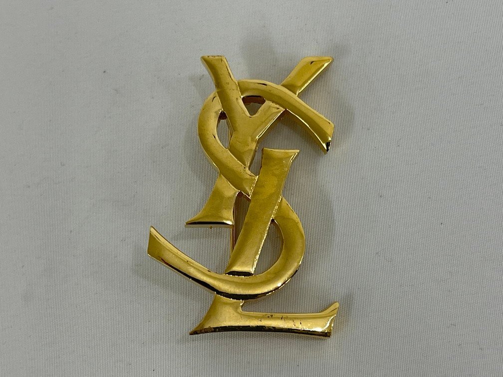 低価，送料無料 AGAL6074 YVES SAINT LAURENT イヴサンローラン YSLロゴ ブローチ(イヴ・サンローラン)｜売買されたオークション情報、yahooの商品情報をアーカイブ公開 - オークファン その他