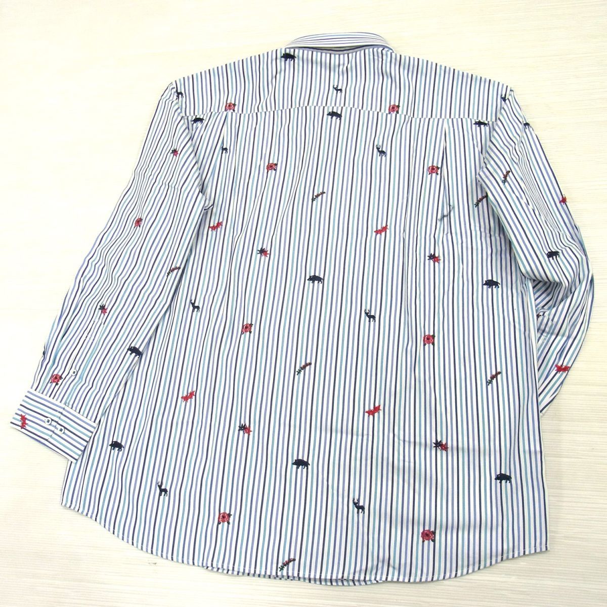 新品 定価2万5000円以上○カプリ オーバーシャツ 総柄 ボタンダウン 