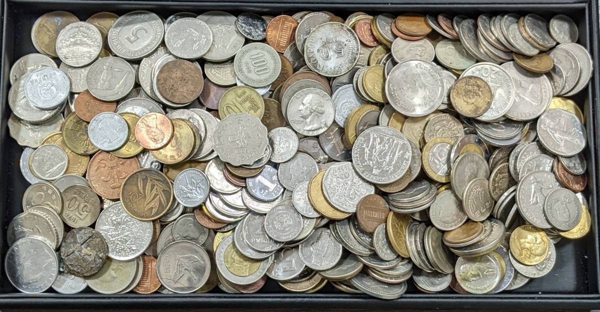 貨幣 外国硬貨 古銭 大量まとめ売り 約7.8kg 世界のコイン 海外コイン