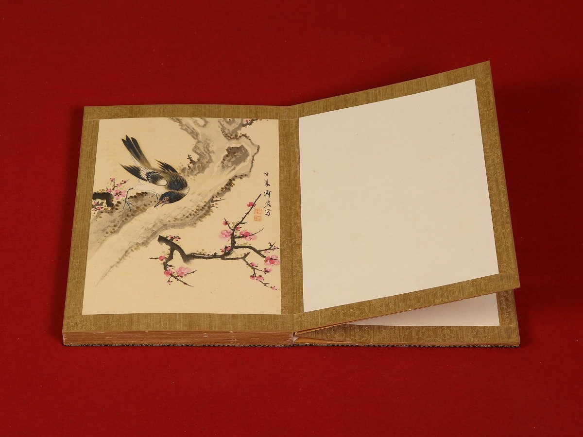 横山大観 淡彩彩色画 富嶽図 絹本 肉筆 扁額仕立て 模写 ☆ 横山大観