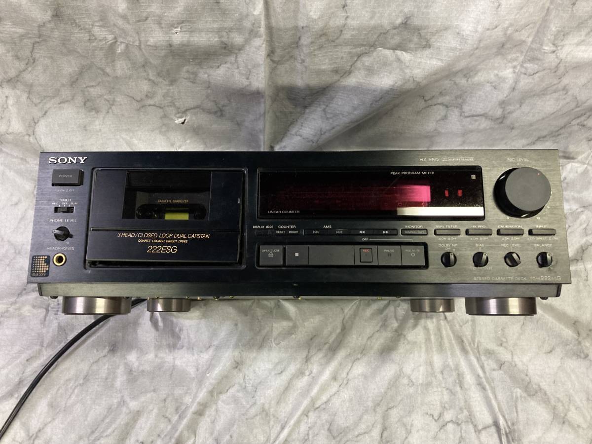 SONY　ソニー　ステレオカセットデッキ　TC-K222ESG　ジャンク_1