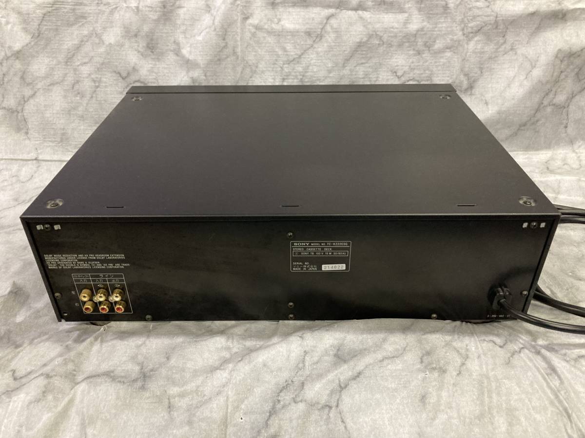 SONY　ソニー　ステレオカセットデッキ　TC-K222ESG　ジャンク_4