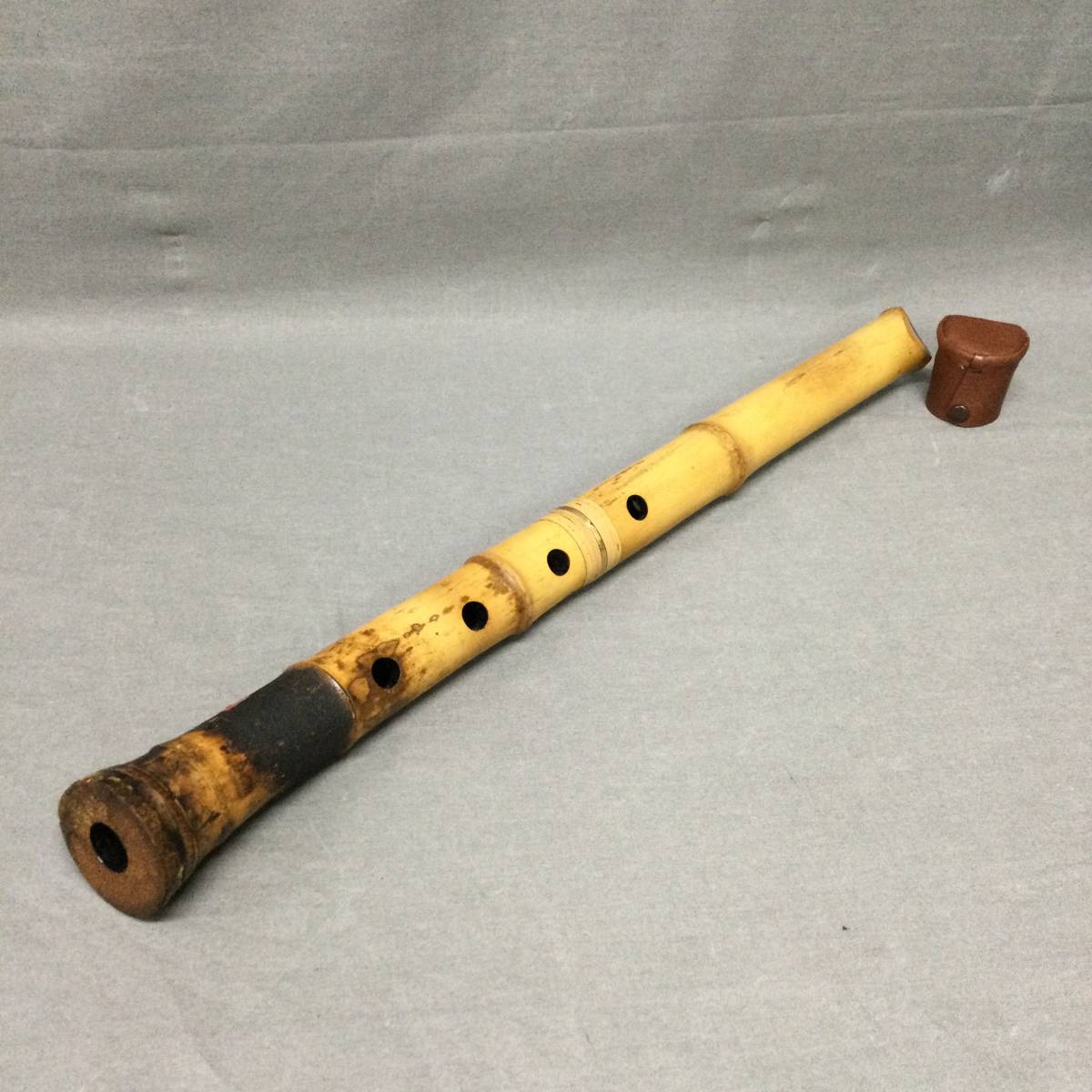 都山流河野玉水銘高級一尺八寸菅