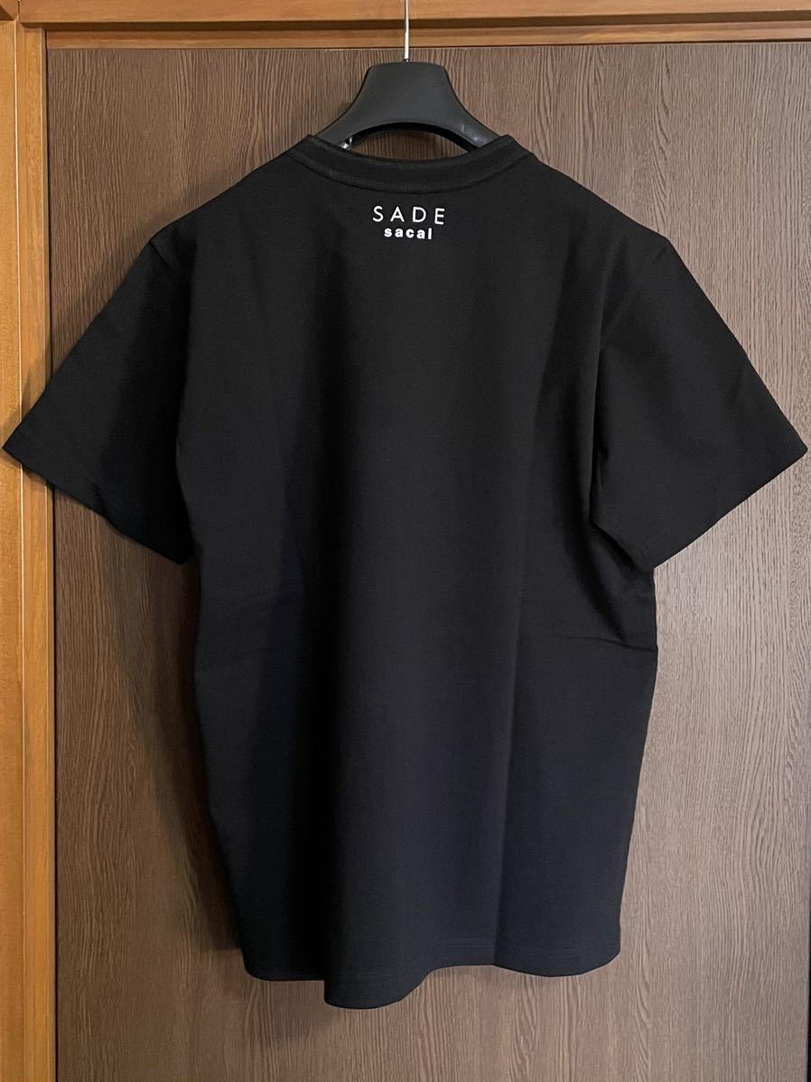 22AW新品3 sacai メンズ SADE Tシャツ 半袖 今期 size 3 黒 L サカイ 