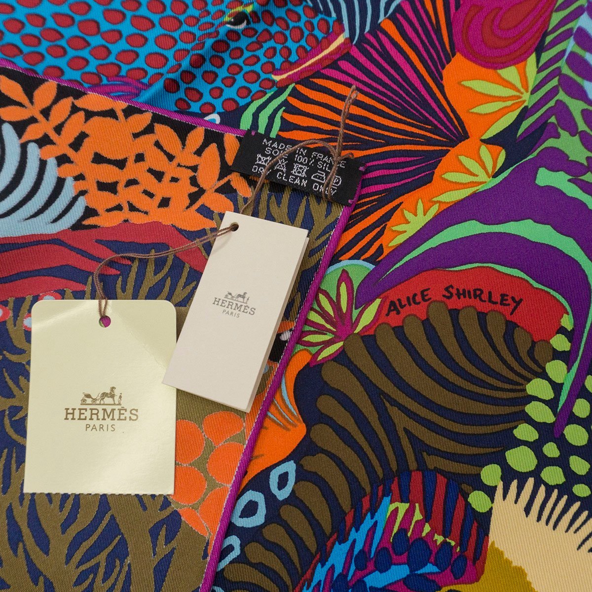 最高級品】 HERMES 【CARRE90/カレ90 Under The Waves 2016 Alice 