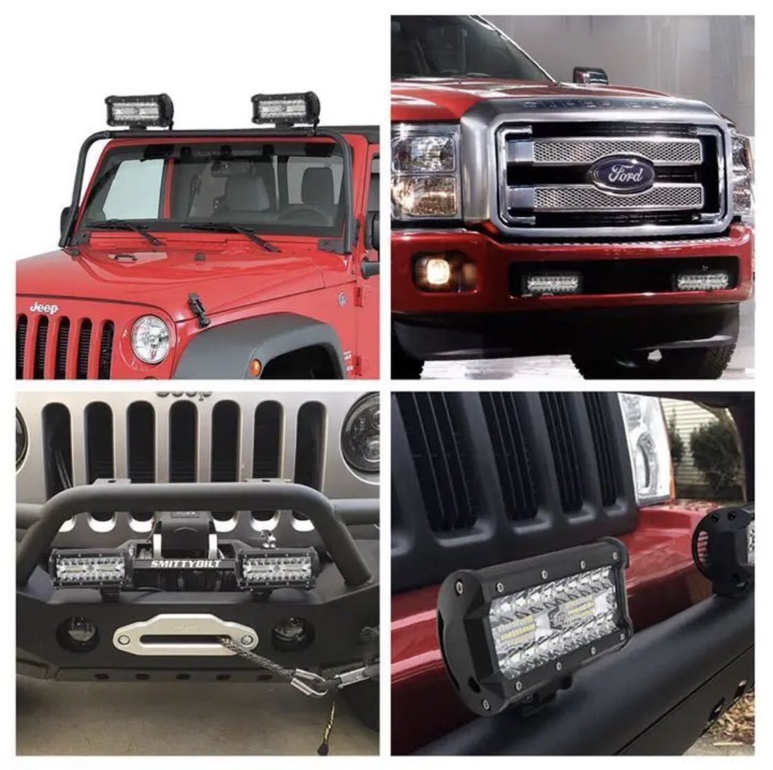 LEDワークライト 120w 2個 240w 24000LM 作業灯 前照灯 集魚灯 投光器