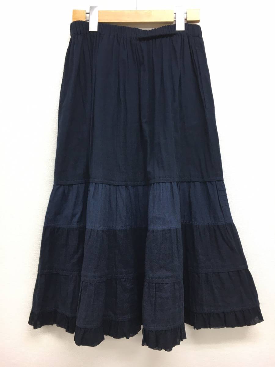 新作，正規品 tricot COMME des GARCONS ティアードロングスカート 濃紺 トリココムデギャルソン TO-S026 日本製 複数落札同梱OK B220804-307(その他)｜売買されたオークション情報、yahooの商品情報をアーカイブ公開 - 女性用
