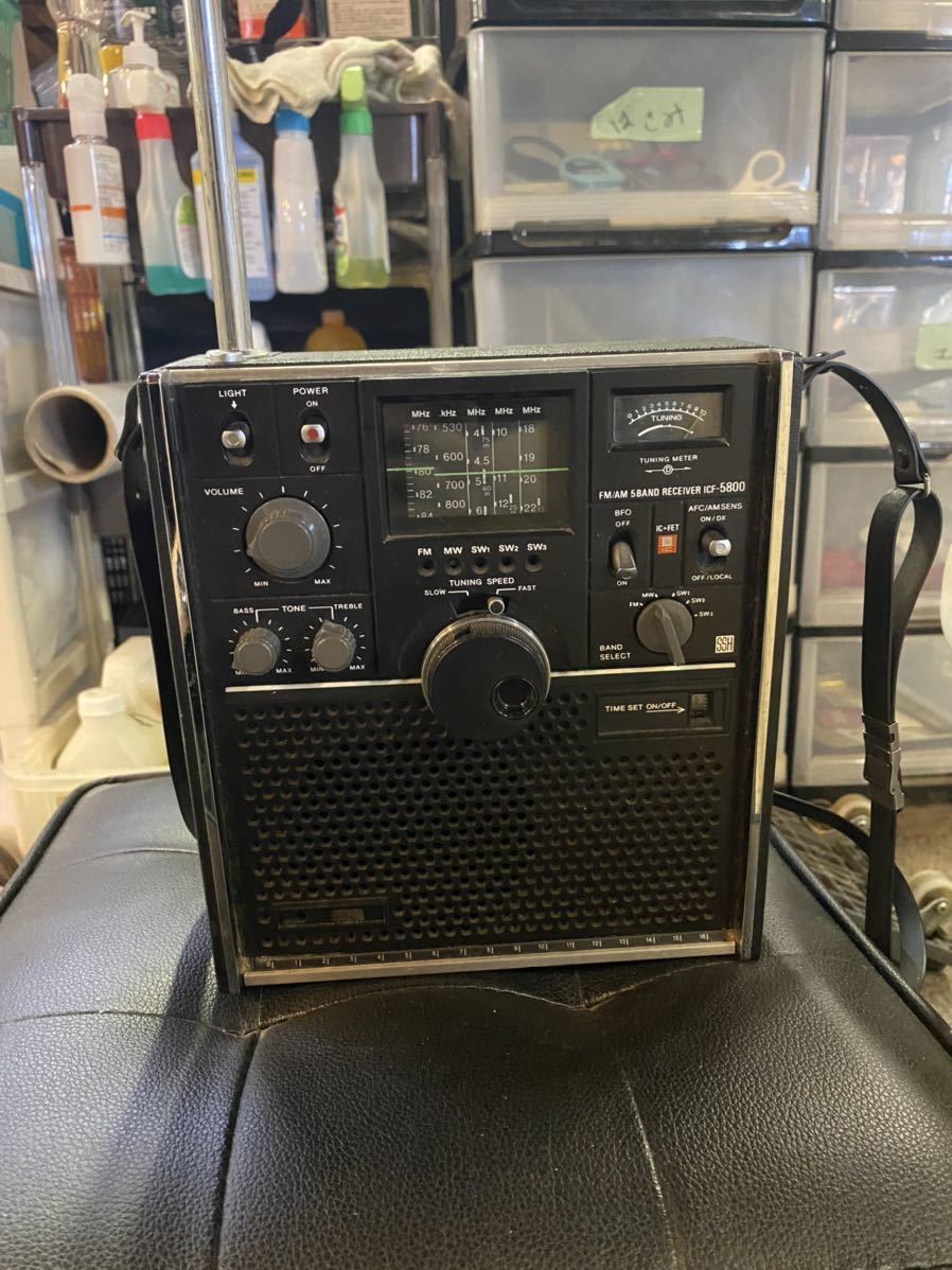 人気定番，100%新品 SONY ソニー ICF-5800 スカイセンサー 5バンドマルチバンドレシーバー FM MW SW1 SW2 SW3 FM 中波 短波 BCLラジオ 昭和レトロ 現状品(一般)｜売買されたオークション情報、yahooの商品情報をアーカイブ 一般