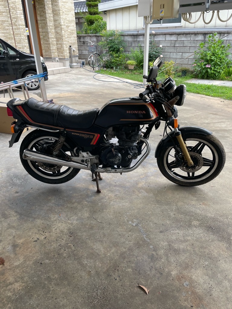 書類写真追加 スーパーホーク3 CB400D 公認250登録 エンジン400のまま