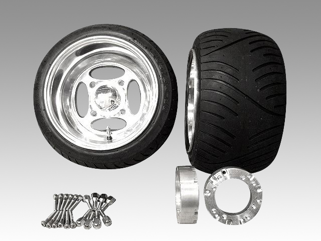 ジャイロキャノピー ジャイロX ジャイロUP クロスホイール扁平タイヤ＆スペーサー40mmセット