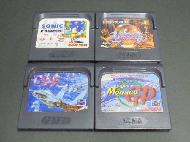 Gg ゲームギア 4本セット ソニック ザ ヘッジホッグ ドラゴンクリスタル スーパーモナコgp ジーロック ゲームギア 売買されたオークション情報 Yahooの商品情報をアーカイブ公開 オークファン Aucfan Com