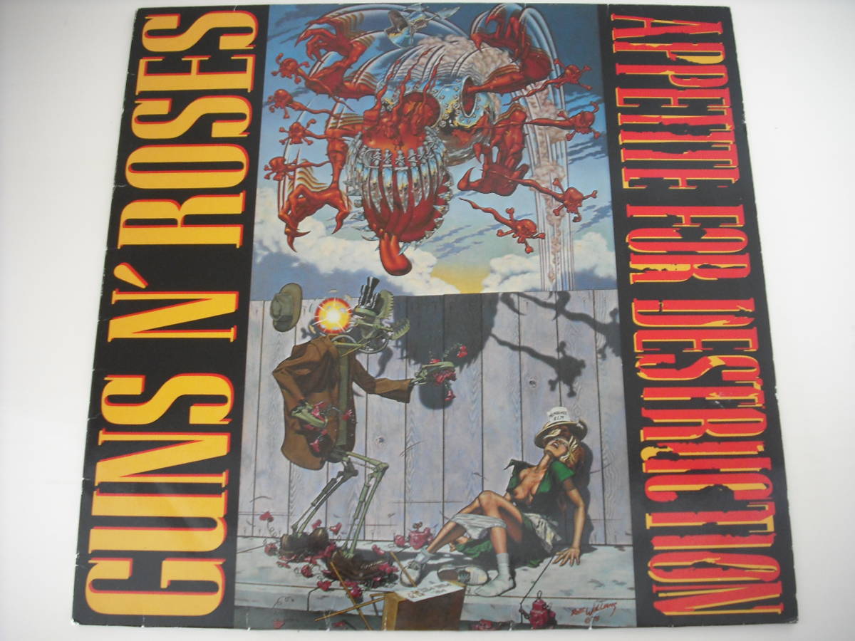 洋楽 Guns N' Roses Appetite for Destruction LP】【'87 GER.盤】GUNS N' ROSES / APPETITE FOR DESTRUCTION