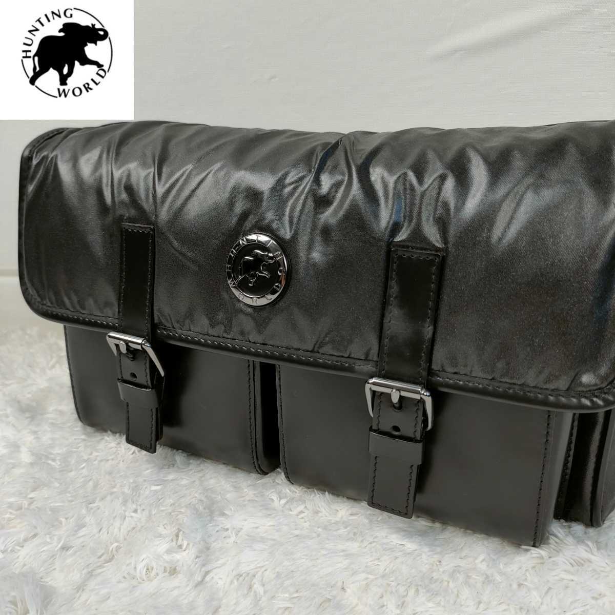 ハンティングワールド 1円 WORLD HUNTING 美品 ショルダーバッグ 