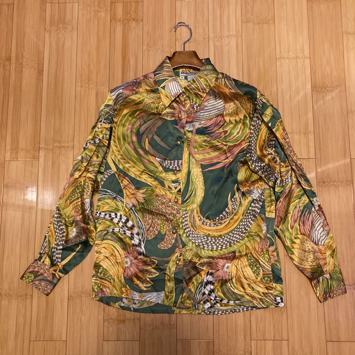 極美品] 1円 Salvatore Ferragamo サルヴァトーレ フェラガモ シャツ 