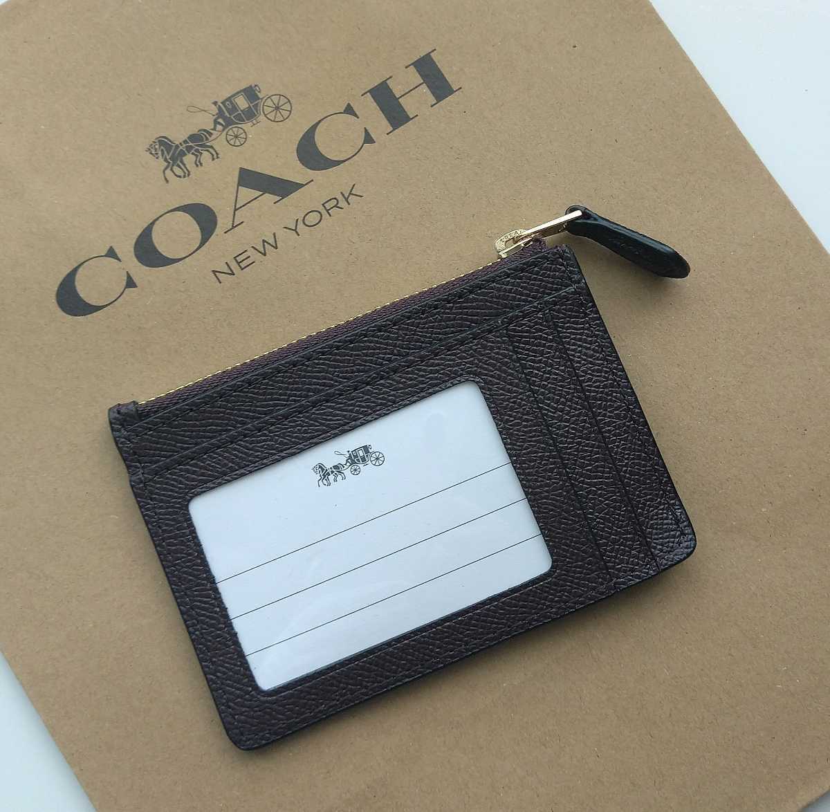 コーチ COACH コインケース 小銭入れ ブラック カラビナ カードケース 