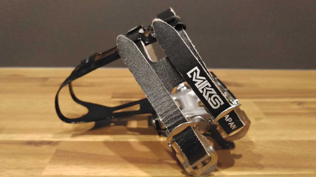MKS 三ヶ島　RX-1ペダル　中古　SOMAトークリップ MKSストラップ付_3