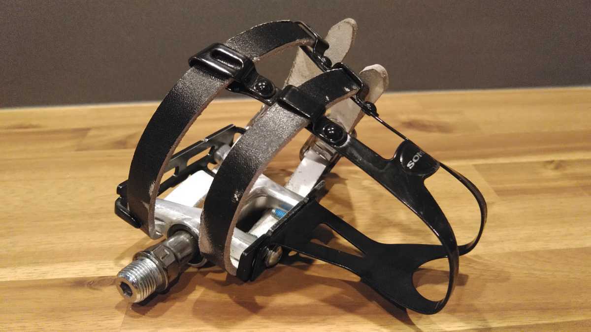 MKS 三ヶ島　RX-1ペダル　中古　SOMAトークリップ MKSストラップ付_4